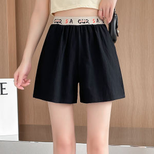 PFW Quần Đùi Cho Nữ Thắt Lưng Co Giãn Cỡ Lỡn Quần Rộng Vải Lanh Bông Mềm Bán Chạy Cho Nữ Đồ Ngủ Mặc Nhà Thường Ngày Có Túi Seluar Perempuan Murah Cantik