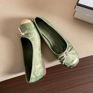 Flat-bottomed Womens Shoes Shallow Bow Comfortable Casual Shoes