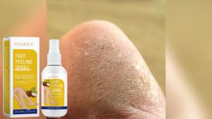 🎉 Tawaran Baru! Houkea Foot Exfoliating Spray Gentle Cleansing Foot Soft Skin Moisturizing Nourishing Care Spray