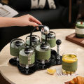 French planetary glass water cup set home coffee cup light luxury high-end exquisite afternoon tea cup. 