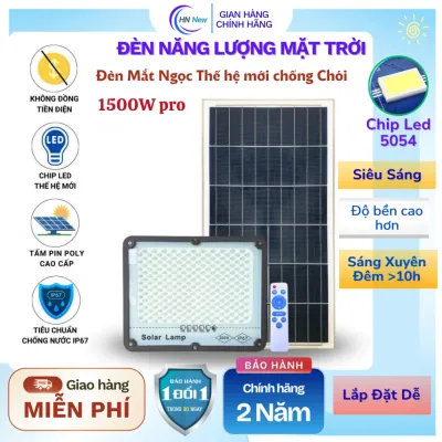 Đèn LED Năng Lượng Mặt Trời Thế hệ mới– Đèn Pha Mắt Ngọc Ngoài Trời Siêu Sáng Pin Trâu Kèm điều khiển