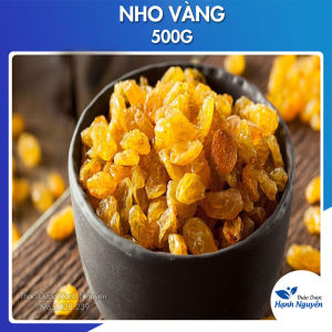 Nho khô vàng không hạt 500g (nho Ninh Thuận ăn vặt làm bánh) - Thảo Dươc Hạnh Nguyên