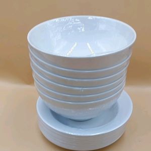 จาน8นิ้ว ชาม7นิ้ว จานชามเมลามีน จานกินข้าว ชามใส่แกง ชามก๋วยเตี๋ยว ตราม้า