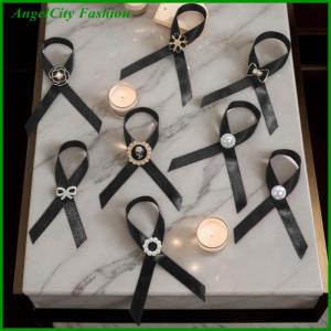 AngelCity Fashion Store 3Pcs Black Memorial Funeral Ribbon With Bow Camellia Pins Brooch Gifts For Funeral Party Armband Mourning Event Remembrance