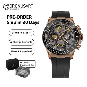 CRONUS ART CM015 Automatic Chronograph Watch Sapphire Glass Ceramic Bezel 50M Water Resistant Luminous Hands