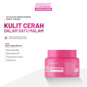 Animate 5x Active Whitening Night Cream 10 gr