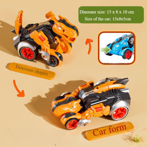 Dinosaur Car Collision Deformation Toys Excavator Racing Car Tyrannosaurus Rex Robot Model Kid Gifts