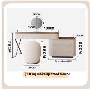 Italian Minimalist Dressing Table Minimalist Modern Makeup Table Light Luxury Bedside Table Vanity Table