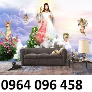 Tranh gạch 3d ốp tường tranh thiên chúa - CN42