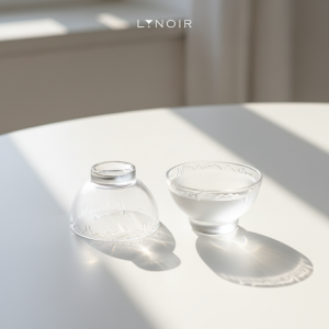 Ly Thủy Tinh Sake - Icy Rim Frosted | 200ml | [LYNOIR_LY108] - Pha Lê Cao Cấp