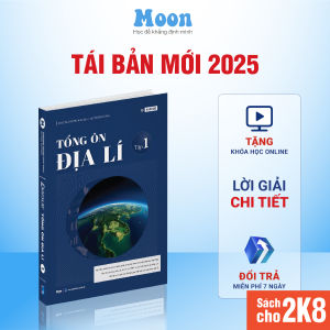 Sách ID Tổng Ôn Địa Lí Lớp 12 Chương trình mới - Dành cho 2k7 Luyện thi THPT và Đánh giá năng lực (ĐGNL) 2025 Moonbook