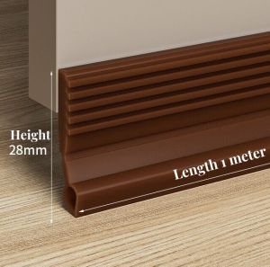 Seal Strip Door Bottom Gap Silicone Rubber Door Draft Strip Stopper Sound Insulation