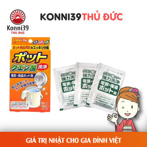 SET 3 GÓI KHỬ CẶN BÌNH ĐUN NƯỚC CLEAN UP NHẬT BẢN