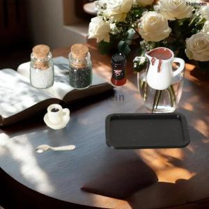 [COD] Homein 7Pcs Desktop Scene Simulation Micro Model Parts Handmade Miniature Dollhouse Coffee Cup Model Decorative Tray Plate Accessories