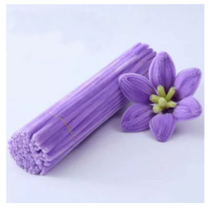 100 Pcs Fuzzy Wire Chenille   Handicraft Material Packaging Plush Tube Creative Toy Twisted Stick