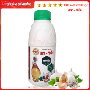 Trừ Sâu BT-TỎI: Phòng Trừ  Và Xua Đuổi Côn Trùng An Toàn Sinh Học - Chai 500ml