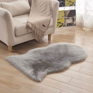 FEELINGS Home Decor Fluffy Shaggy Floor Protection Long Hair Carpet Faux Fur Sheepskin Rug Bedroom Mats Soft Rugs