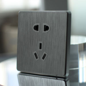 Công Tắc Đèn Sang Trọng 86 Màu Xám Hiện Đại Nút Nhấn Công Tắc Tường