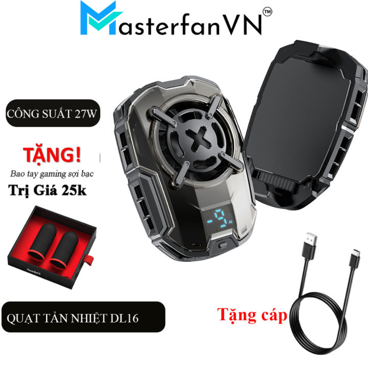 Quạt tản nhiệt điện thoại sò lạnh DL05 | DL16 27w - Siêu lạnh, hiển thị ...