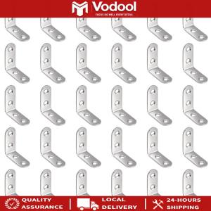 L Shaped Corner Brackets Stainless Steel Cabinet Connector Brackets Rust Proof for Particle Boards Tables Beds Chairs