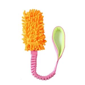 Multifunctional Interactive Dog Tug-of-war Teething Plush Toy Teeth Chewer Game Dental Care Dog Toy