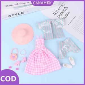 CANAMEK✨ Thời Trang Áo Bông Áo Khoác Mùa Đông Ăn Mặc Dài Quần Áo Áo Khoác Lông Thú Búp Bê Phụ Kiện Đồ Chơi
