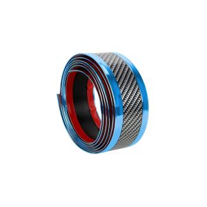 5CM/7CM Door Step Carbon Fiber Sticker Front Rear Bumper Stylish Strip Blue Red Sliver Gold Black Honda Toyota Nissan