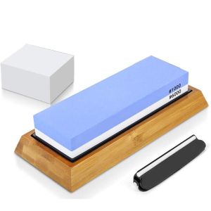 Knife Sharpening Stone Kit Kitchen Knife Sharpener Whetstone Dual Side Set Grinding Shapner Whetstone Knife Sharpener Tool