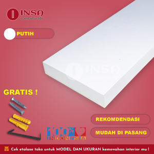 (READY STOK) 1 Set Isi 3 Rak Ambalan Dinding Minimalis Aestetic 30-40-60 Lebar 15