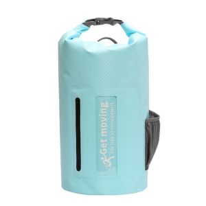 BLACKON 10L Waterproof Dry Bag with Shoulder Straps Large-Capacity Beach Backpack Fashion Lightweight Swimming Bucket Bag Rafting Swimming Kayaking