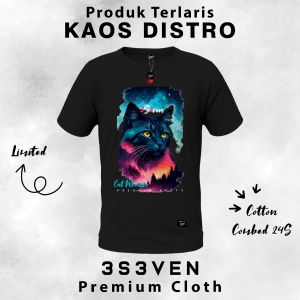 Kaos Distro cat |Baju Distro |Tshirt Distro | Atasan Distro Klasik | Baju Distro Terbaru Cotton Combat 24 S - 3S3ven Clothing Official