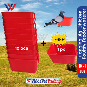 10 plus 1 pcs Cups Birds FeedersHanging Bird Chicken Feeder for Birds Chicken Pigeon hanging feeder
