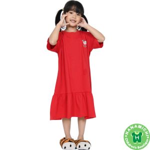 Kiminori YASMIN Dress Anak Perempuan Lengan Pendek Premium