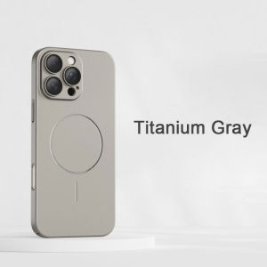 Ultra-thin Matte Magsafe Magnetic Phone Case For iPhone 16 15 14 13 Pro Max PC Hard Back Cover For iPhone 16 Pro Max Built-in Camera Lens Protective Casing