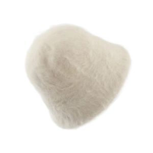 PYA94 Knitted Plush Bucket Cap Warm Furry Winter Fisherman Hat Temperament Versatile Anti-cold Bucket Hat Women