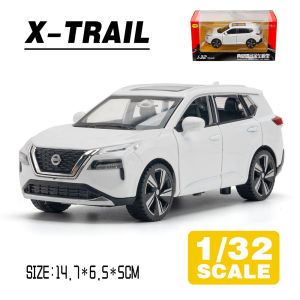 LEO 1:32 Nissan X-TRAIL Suv Metal Diecast Alloy Toy Car Model Trucks For Kids Toys Vehicles Hobbies Collection