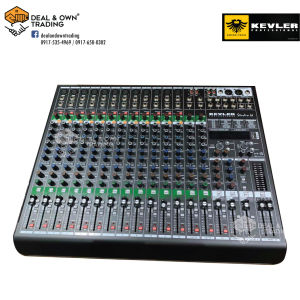 Kevler Studio 16 Professional Mixer with 16 Channel 12 Mic / Line 4 Aux 199 DSP USB Bluetooth