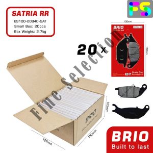 BRIO REAR BRAKE PAD KAMPAS REM BELAKANG DISC DISPED REM SATRIA FU R 150 JUPITER MX SUPRA X 125 SKYDRIVE 1DUS 20PCS