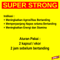Doping ayam bangkok aduan Laga SUPER STRONG 10 kapsul MEDION. 