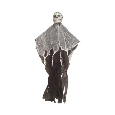 Halloween Hanging Grim Reaper Skull Prop | Outdoor Haunted House Scary Decor | Halloween Photo Props