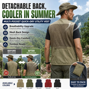 Vest/ Waistcoat/ Outdoor Activity Vest/ Casual Daily Vest/ Breathable/ QuickDry/ Slim Fit/ Fishing/ Hiking/ Camping/ Male/ Adult/ Sports Enthusiasts