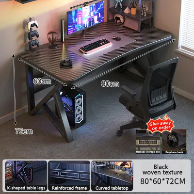 Game table computer desk E-sports table desk Meja permainan meja komputer meja e-sukan meja belajar 电脑桌