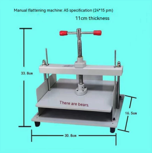 Sturdy Manual Paper Book Binding Machine for A4/A5 Size - Durable Leather Binder Machine with Anti-Skid Feet