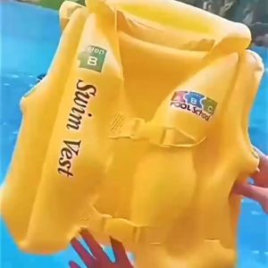 BIN LU Kids Inflatable Life Vest Swim Training Vest Lifejacket for Children Toddlers with Adjustable Safety Buckles Swimming Gear for Beginners Pool School Floaty S M L Sizes Available Local Seller COD