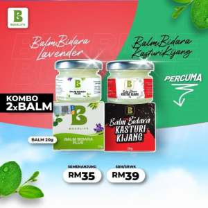 Balm Bidara Kasturi Kijang Melegakan Sakit Kepala Untuk Bayi Dan Dewasa