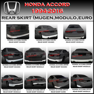 HONDA ACCORD 1994-1996 2004 2005 2006 2009 2011 2014 2016 MG MDL EURO POLYURETHANESKIRT LIP BODYKIT (PU)