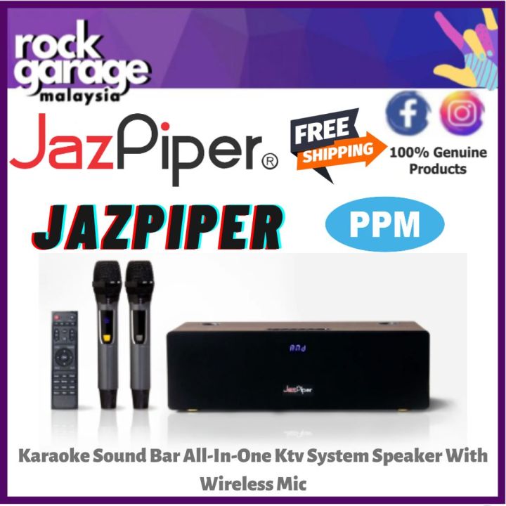 Jazpiper Karaoke Sound Bar AllInOne Ktv System Speaker With Wireless