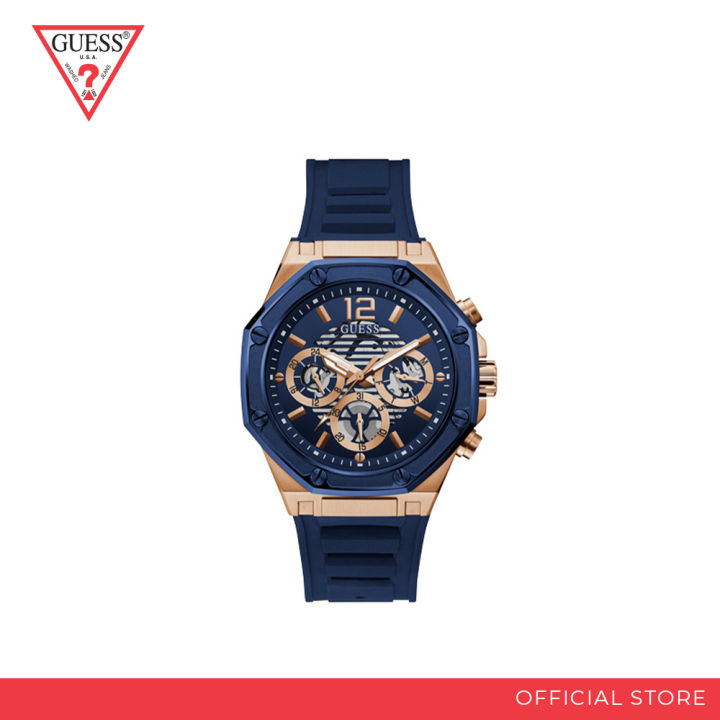 Guess Blue Synthetic Sport Watch main image 0