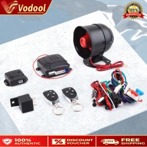 Car Keyless Entry System with 2 Remotes and Programmable Burglar Alarm for Maximum Safety