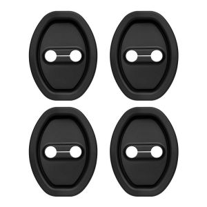 ACEKOGO 4Pcs Toyota Silicone Car Door Lock Protection Cover Door Lock Shock Absorber Silent Accessories Auto Pafor Toyota Wigo Vios Rush Innova Hilux Raize Avanza Fortuner HiAce Yaris Corolla Altis Agya Veloz RAV4 Camry Prius Car Accessories